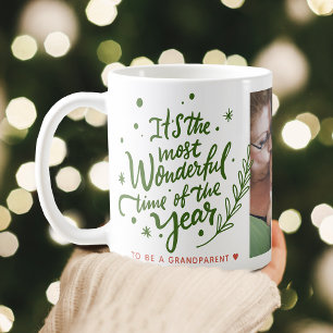 最も素敵なクリスマス フェスティブ フォト コーヒーマグカップ