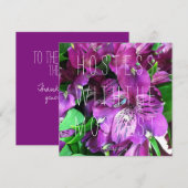 最も素敵なホステス!サンキューレター 招待状 (正面/裏面)