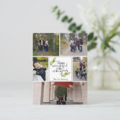 最も素敵な年の時期の家族写真 シーズンポストカード (スタンド正面)