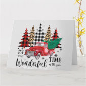 最も素敵な時期のクリスマスグリーティング カード (黄色い花)