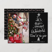 最も素敵な時期のクリスマス写真 シーズンカード (正面/裏面)