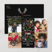 最も素敵な時期のクリスマス写真 シーズンポストカード (正面/裏面)