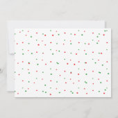 最も素敵な時期のクリスマス誕生日招待状 招待状 (裏面)