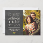 最も素敵な時期のチョークボード写真 シーズンカード (正面)