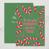 最も素敵な時期のユーモア溢れるクリスマスカード シーズンカード (正面/裏面)