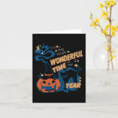 最も素敵な時期 ブラックキャット カード (黄色い花)