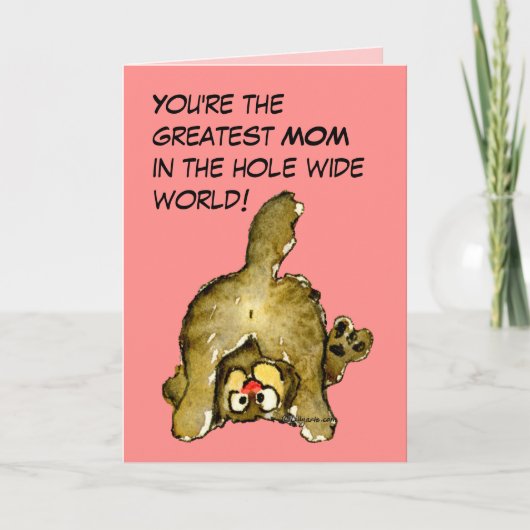 最も素晴らしいお母さん猫カード カード (正面)