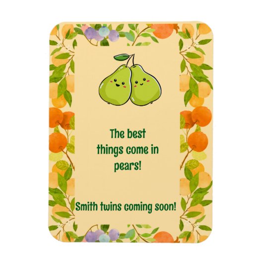 最も素晴らしいものは梨で発表される マグネット (縦)