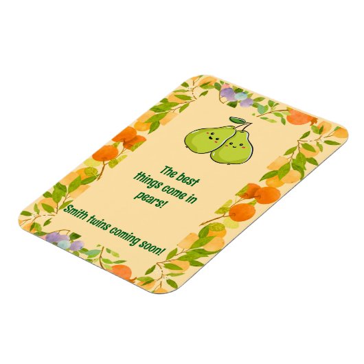 最も素晴らしいものは梨で発表される マグネット (左側)