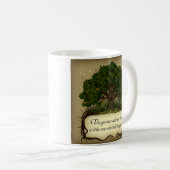 最も素晴らしいカシはかつて…握った小さいナットでした コーヒーマグカップ (正面右)