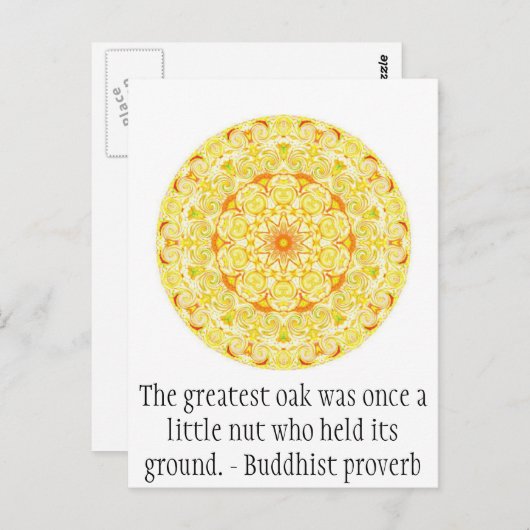 最も素晴らしいカシはかつて…握った小さいナットでした ポストカード (正面/裏面)