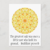 最も素晴らしいカシはかつて…握った小さいナットでした ポストカード (正面)