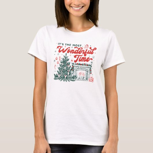 最も素晴らしいクリスマスのデザイン Tシャツ (正面)