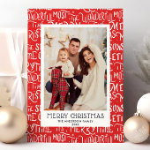 最も素晴らしいクリスマスファミリーホリデーフォトカード