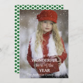 最も素晴らしいクリスマス自分の写真を追加 シーズンカード (正面/裏面)
