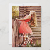 最も素晴らしいクリスマス自分の写真を追加 シーズンカード (正面)