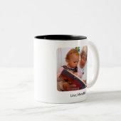 最も素晴らしいグラミー最高の日付写真の贈り物 ツートーンマグカップ (正面右)