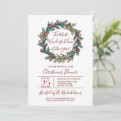 最も素晴らしいタイムクリスマスリースパーティー 招待状 (スタンド正面)