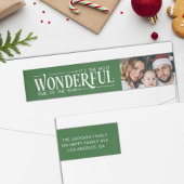 最も素晴らしいタイムフォトグリーン差出人住所 ラップアラウンドラベル