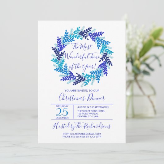 最も素晴らしいタイムブルーリースクリスマスパーティー 招待状 (スタンド正面)