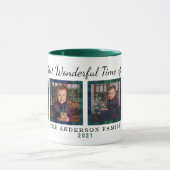 最も素晴らしいタイムプレイドクリスマスフォト マグカップ (中央)