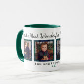 最も素晴らしいタイムプレイドクリスマスフォト マグカップ (正面左)