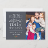 最も素晴らしいタイム石板ブルー写真 シーズンカード (正面)