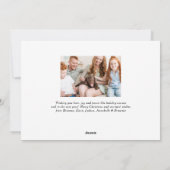 最も素晴らしいタイム石板ブルー写真 シーズンカード (裏面)