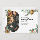 最も素晴らしいニュースHolly Pine写真妊娠 シーズンカード (正面)