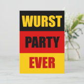 最も素晴らしいパーティー オクトーバーフェスト ドイツ語 招待状 (スタンド正面)