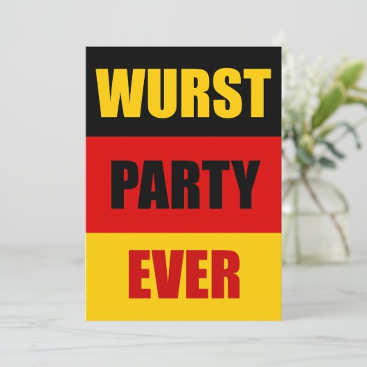 最も素晴らしいパーティー オクトーバーフェスト ドイツ語 招待状 (スタンド正面)
