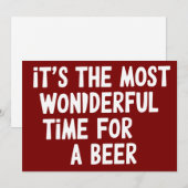 最も素晴らしいビールが飲めるクリスマス シーズンカード (正面/裏面)