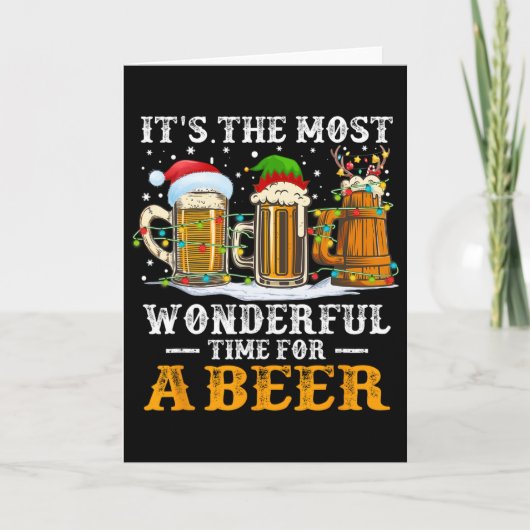 最も素晴らしいビールのクリスマス カード (正面)