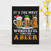 最も素晴らしいビールのクリスマス カード (黄色い花)