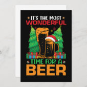 最も素晴らしいビールの時間 サンタさん 招待状 (正面/裏面)