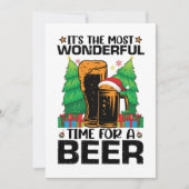 最も素晴らしいビールの時間 サンタ 招待状 (正面)