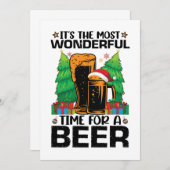 最も素晴らしいビールの時間 サンタ 招待状 (正面/裏面)