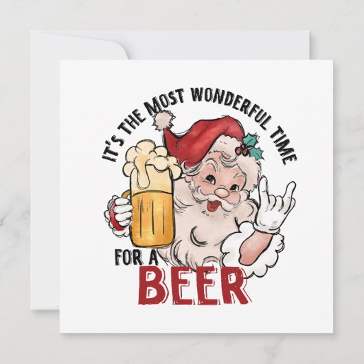 最も素晴らしいビールの時間 招待状 (裏面)