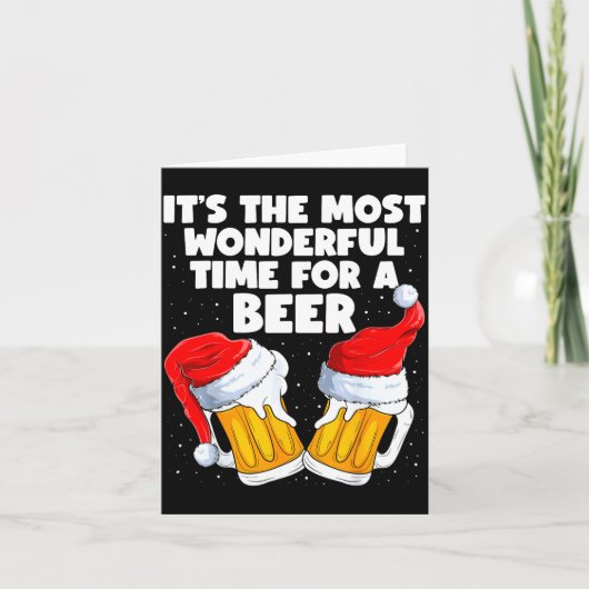 最も素晴らしいビール愛好家のクリスマス カード (正面)