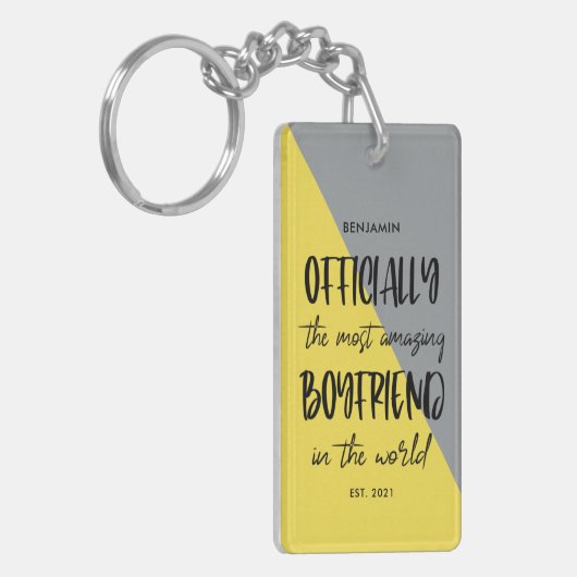 最も素晴らしいボーイフレンドの年が始まる キーホルダー (正面左)