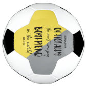 最も素晴らしいボーイフレンドの年が誕生 サッカーボール (回転)