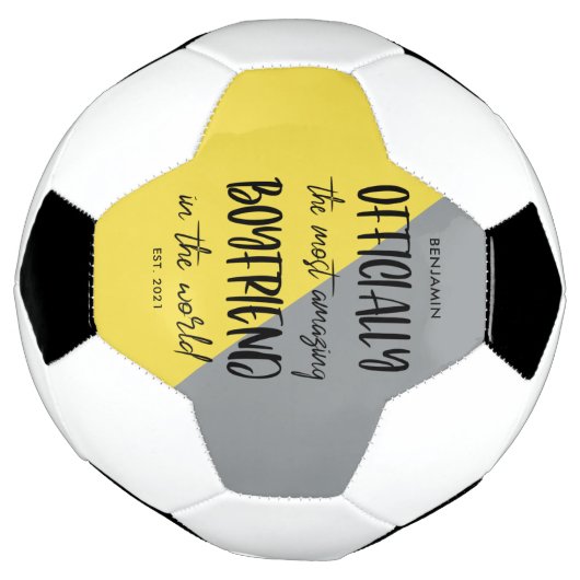 最も素晴らしいボーイフレンドの年が誕生 サッカーボール (回転)