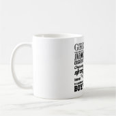 最も素晴らしいボーイフレンドの甘い名前入り コーヒーマグカップ (左)