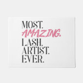 最も素晴らしいラッシュアーティストのまつげ ドアマット (正面)