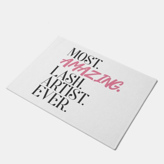 最も素晴らしいラッシュアーティストのまつげ ドアマット (アングル)