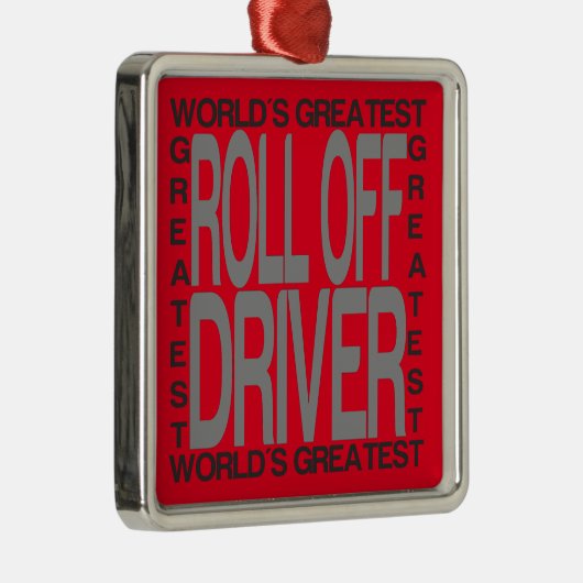 最も素晴らしい世界によっては運転者が転がり落ちます メタルオーナメント (右)