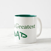 最も素晴らしい世界パパ ツートーンマグカップ (正面右)