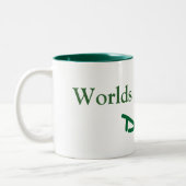 最も素晴らしい世界パパ ツートーンマグカップ (左)