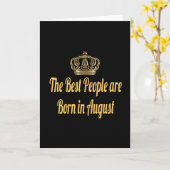 最も素晴らしい人々は8月に生まれる カード (黄色い花)