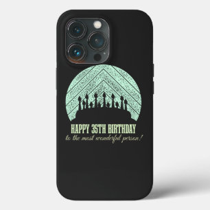 最も素晴らしい人に35歳の誕生日を喜ぶ iPhone 13 PROケース